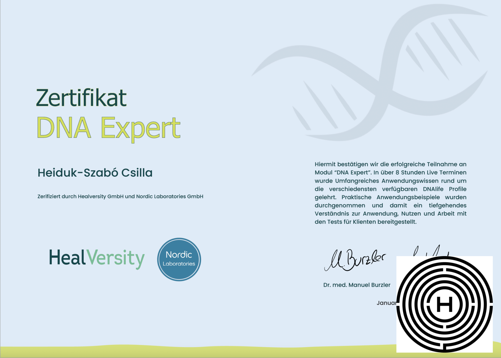 Életmódgenetikai szakértő