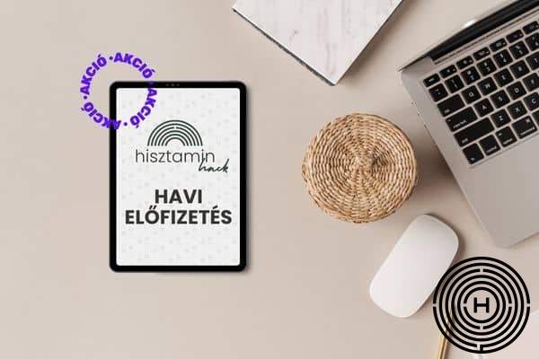 Hisztaminhack havi előfizetés kedvezményes